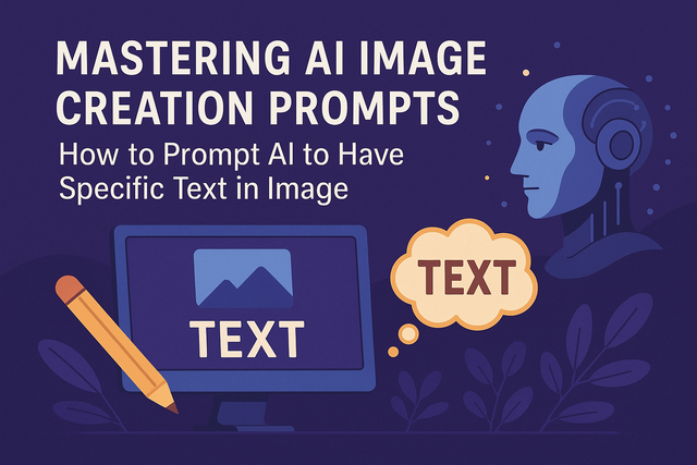 Cover Image for Mastering AI Image Creation Prompts: How to Prompt AI to Have Specific Text in Image